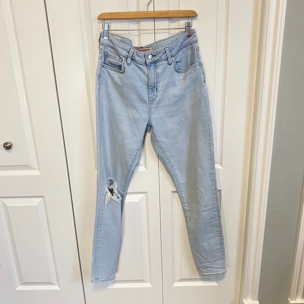 Superdry Light Blue Skinny Jeans - Picture 2 of 15